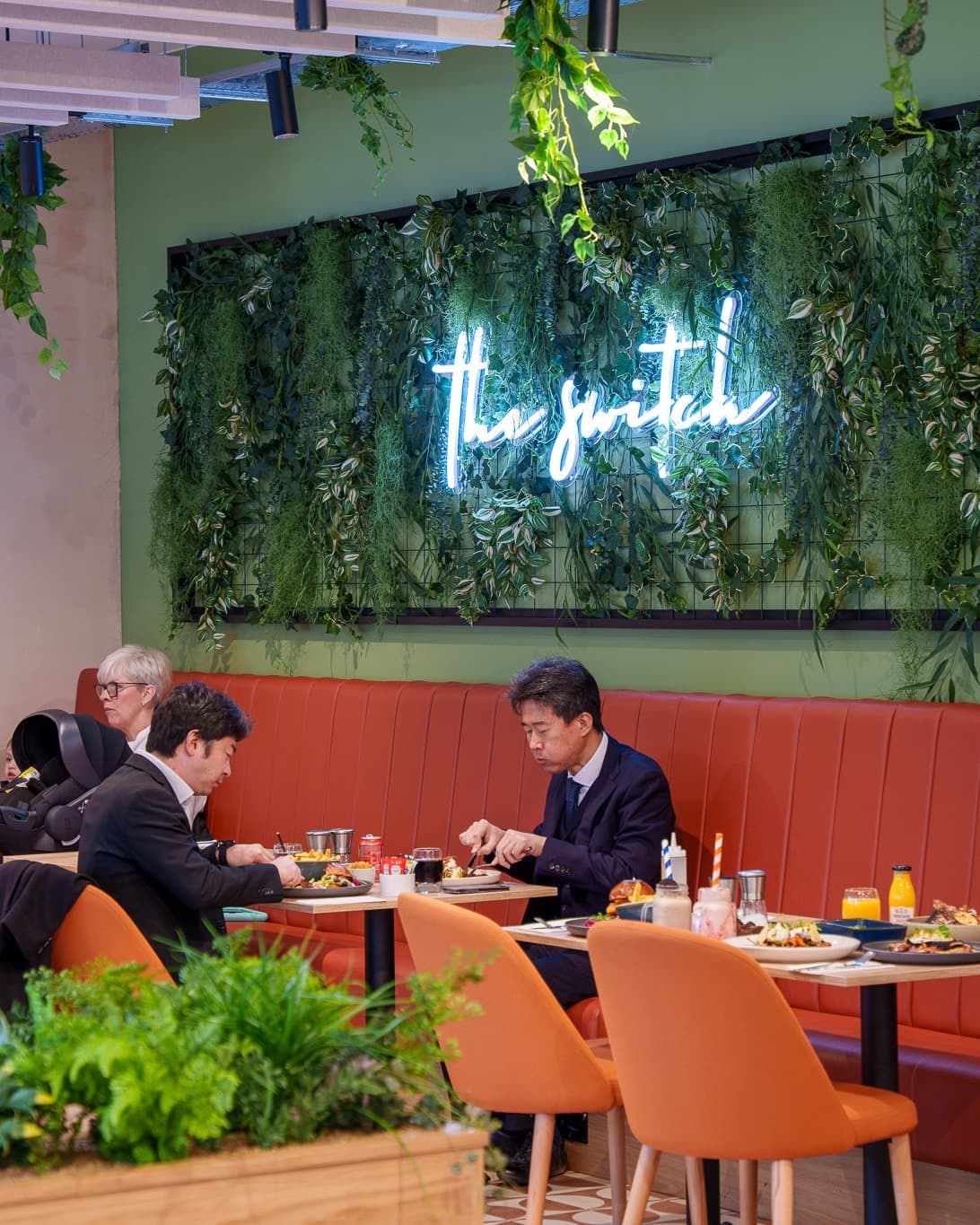 Guests enjoying breakfast at The Switch Cafe